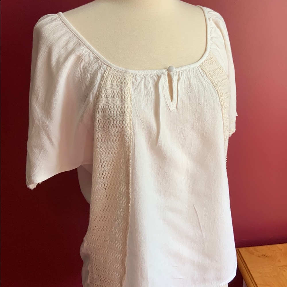 Forever 21 bohemian top with lace inset sz XS